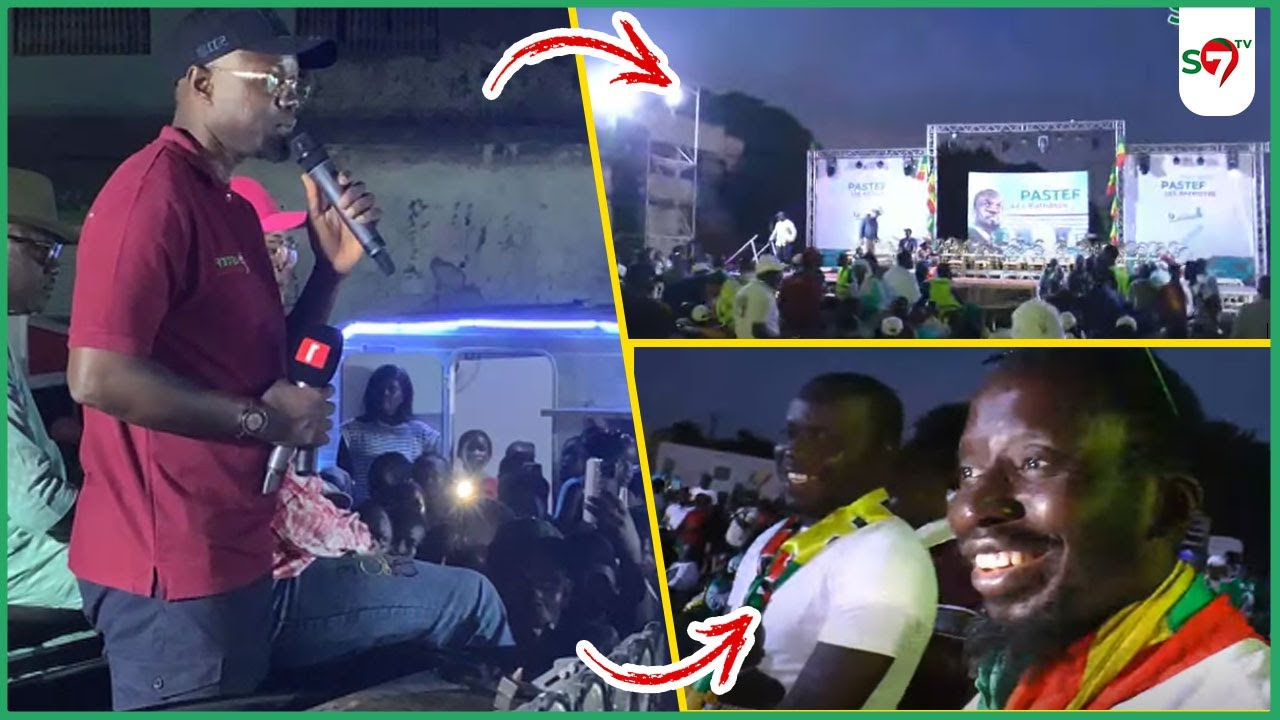 Thiès, Meeting de SONKO: grosse ambiance, réactions émouvantes des Patriotes avant l'arrivée de PROS