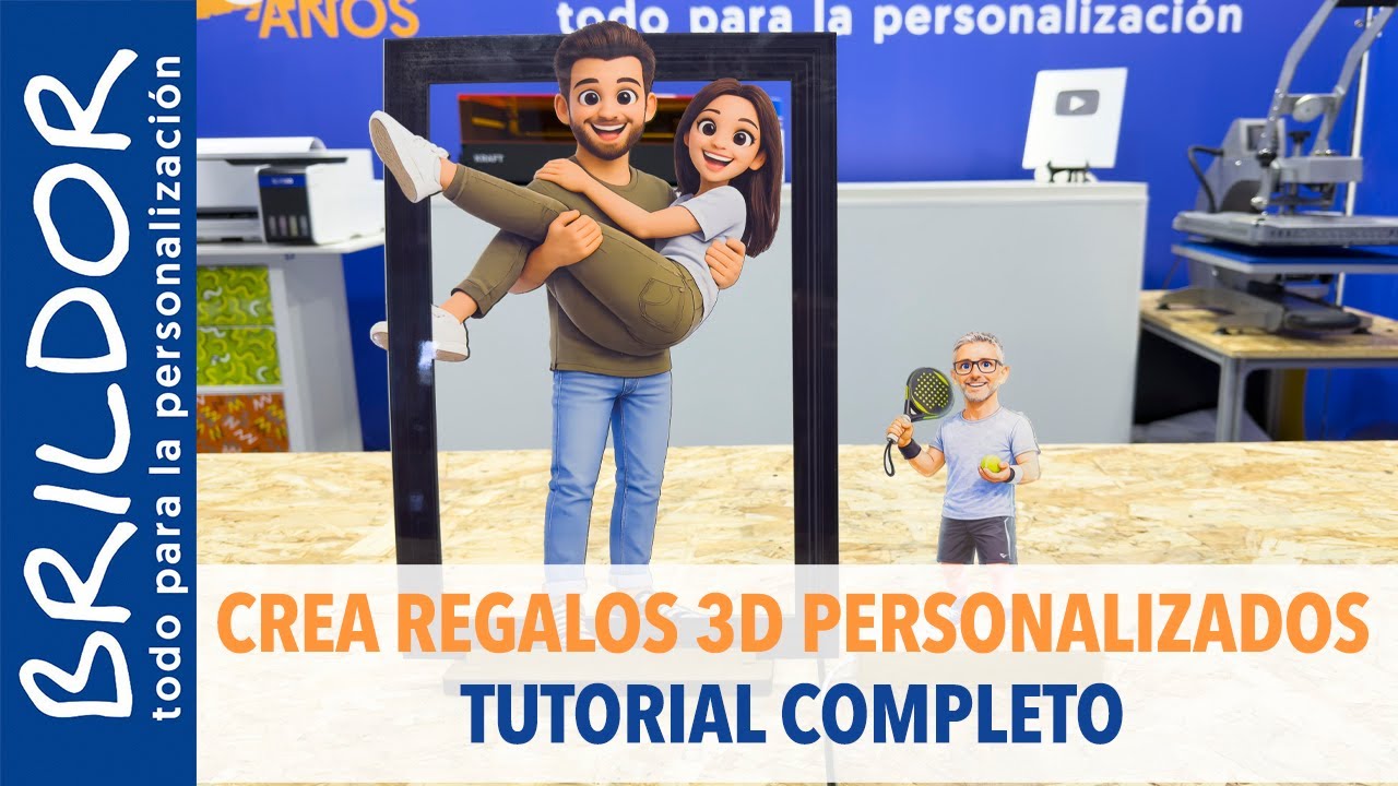 Cómo hacer fotorregalos 3D que parecen salir del marco | Láser + Sublimación