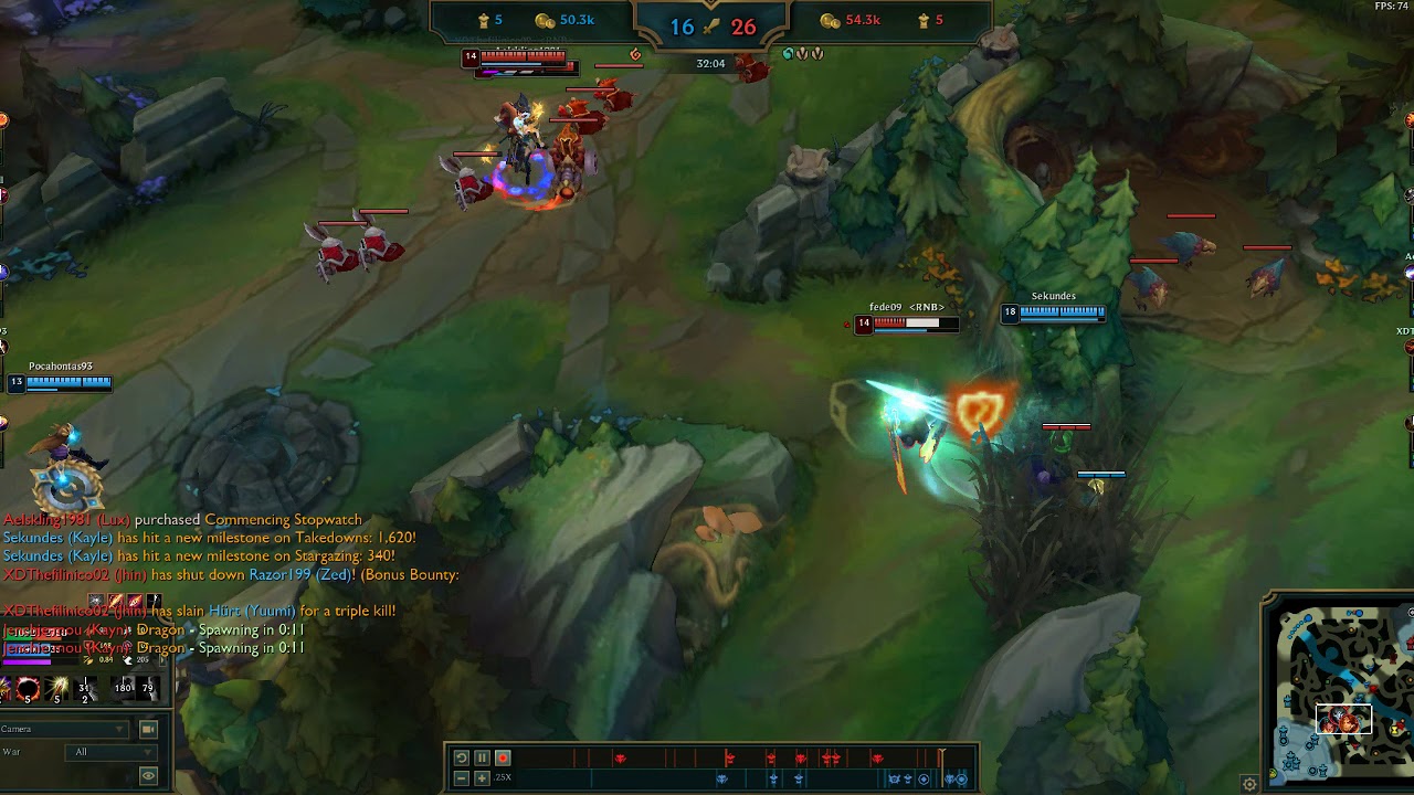 Kayle one shot Leona.