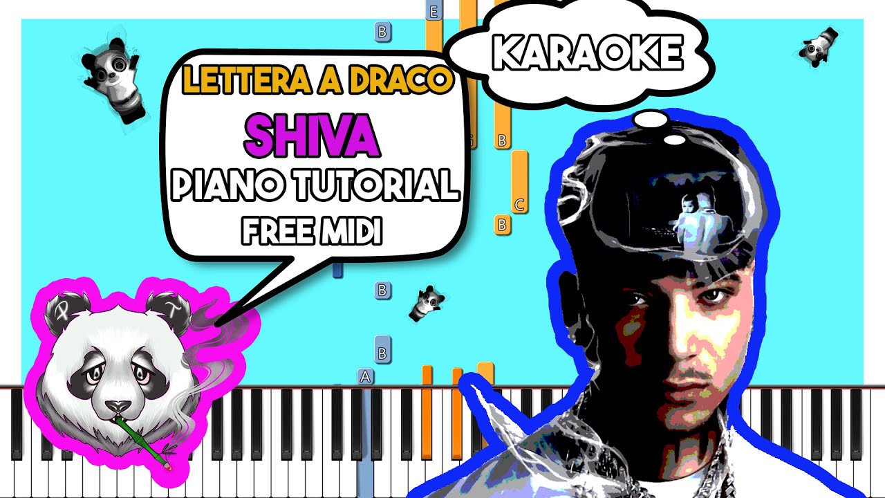 SHIVA - LETTERA A DRACO - INSTRUMENTAL Piano Tutorial