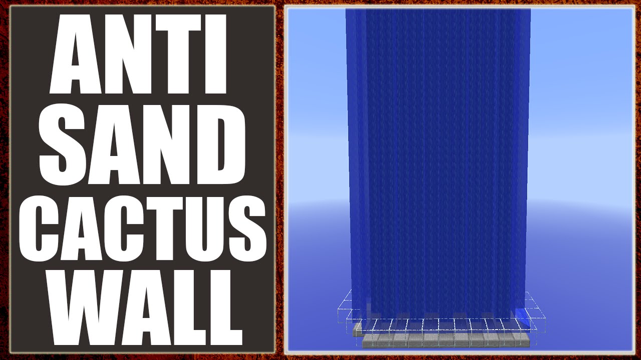 Minecraft Factions: Cactus Wall [Best Anti-Sand Wall!] [Anti-Hybrid & Sand Stacker!] [Tutorial] 1.8