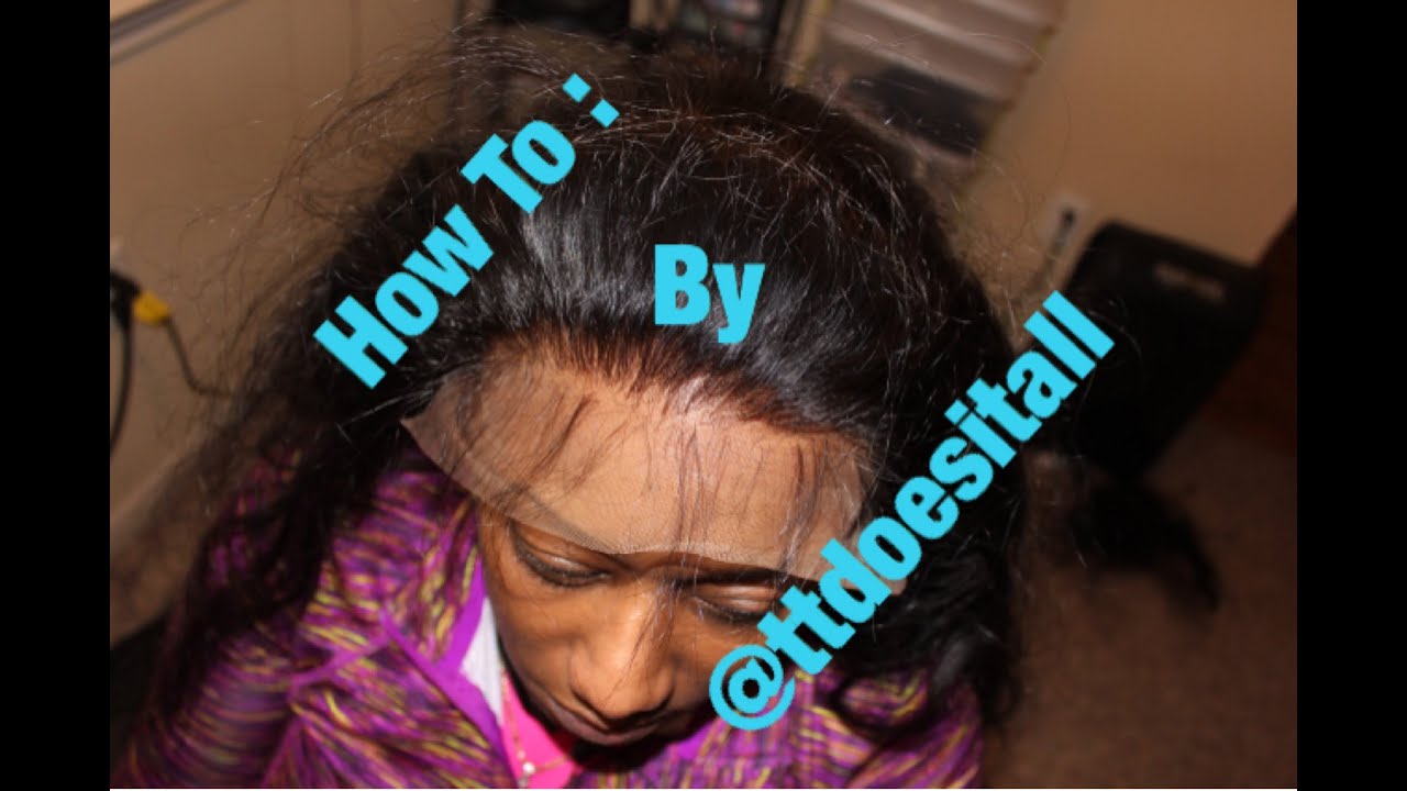 DIY Lace Frontal Custom Hairline (No Glue, No Tape)