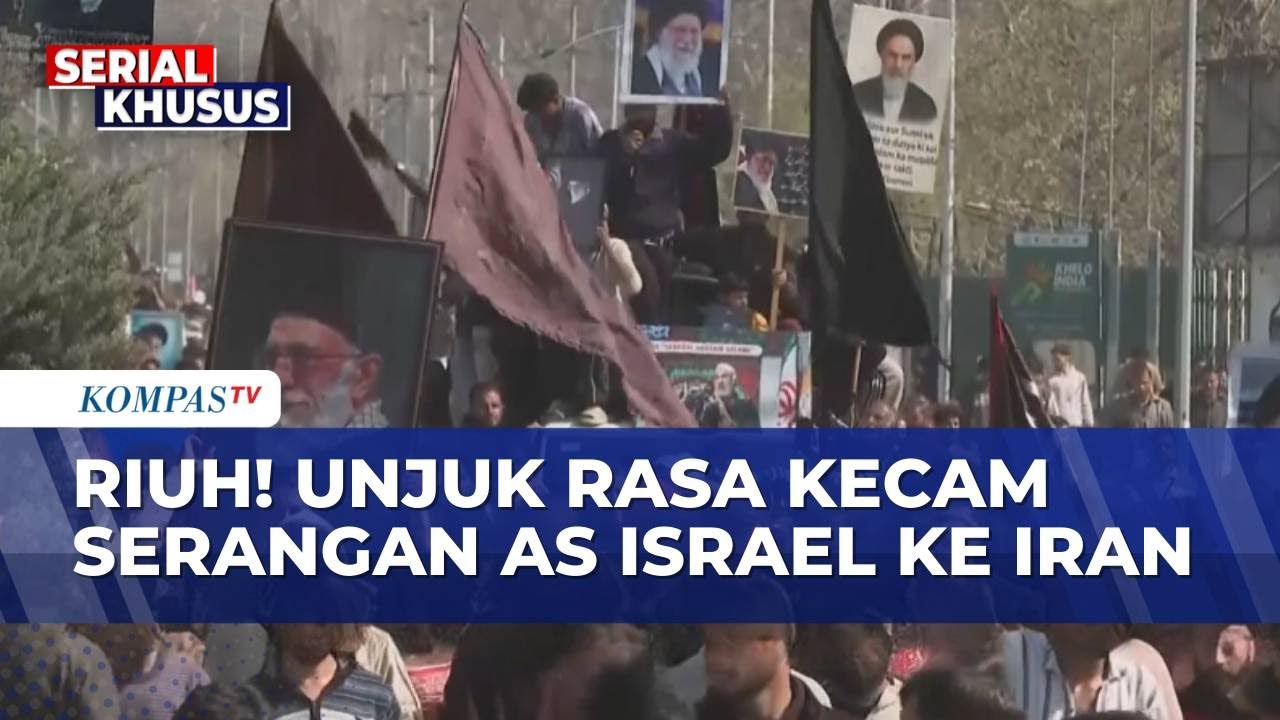 Demo Kecam Serangan AS Israel ke Iran di Pakistan dan India, Konsulat Dilempari Batu dan Dibakar