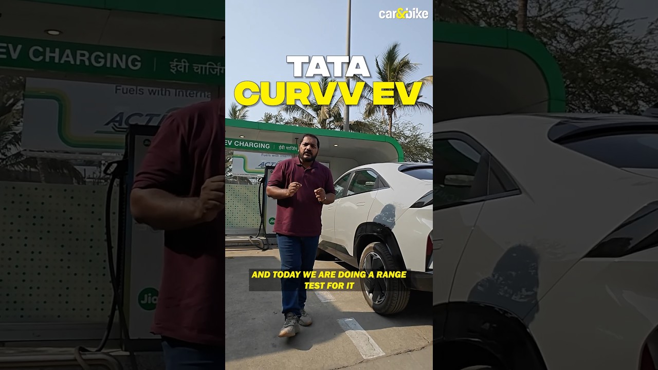 The Tata Curvv EV promises a range of 585 km on a single charge | Real World Range Test