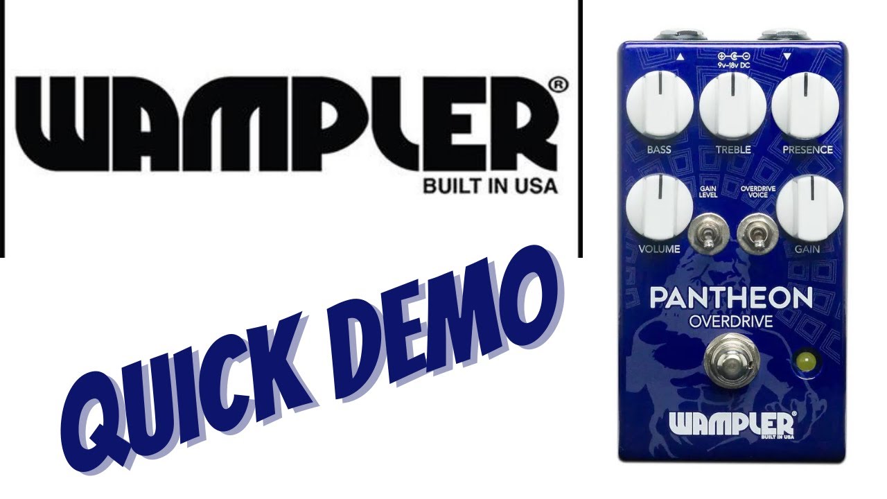 Quick and dirty demo of the  Wampler Pantheon (63 Stratocaster+68 Bandmaster+evm12L)