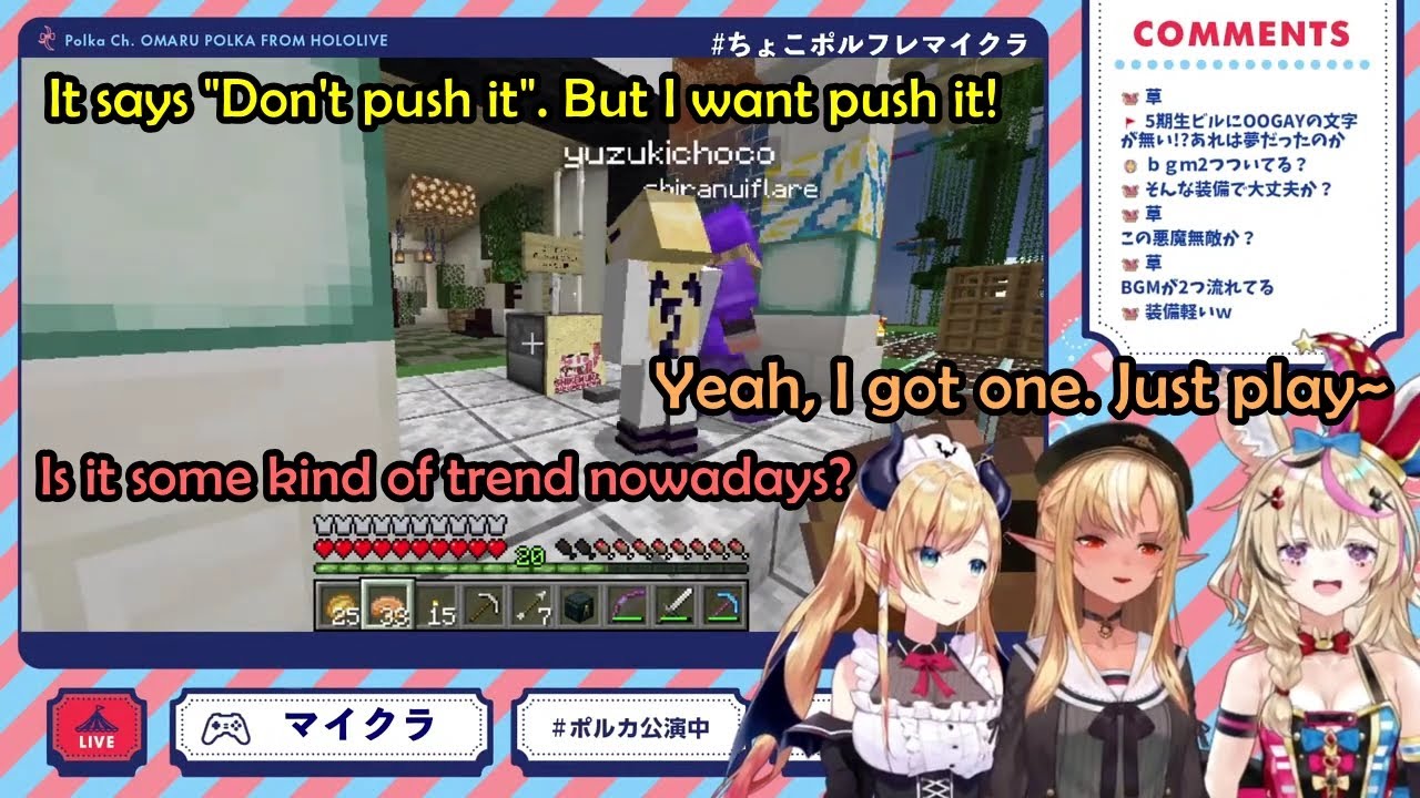 Flare, Choco And Polka Plays With A Prank Made By Daemon Lord Miko【Hololive English Sub】