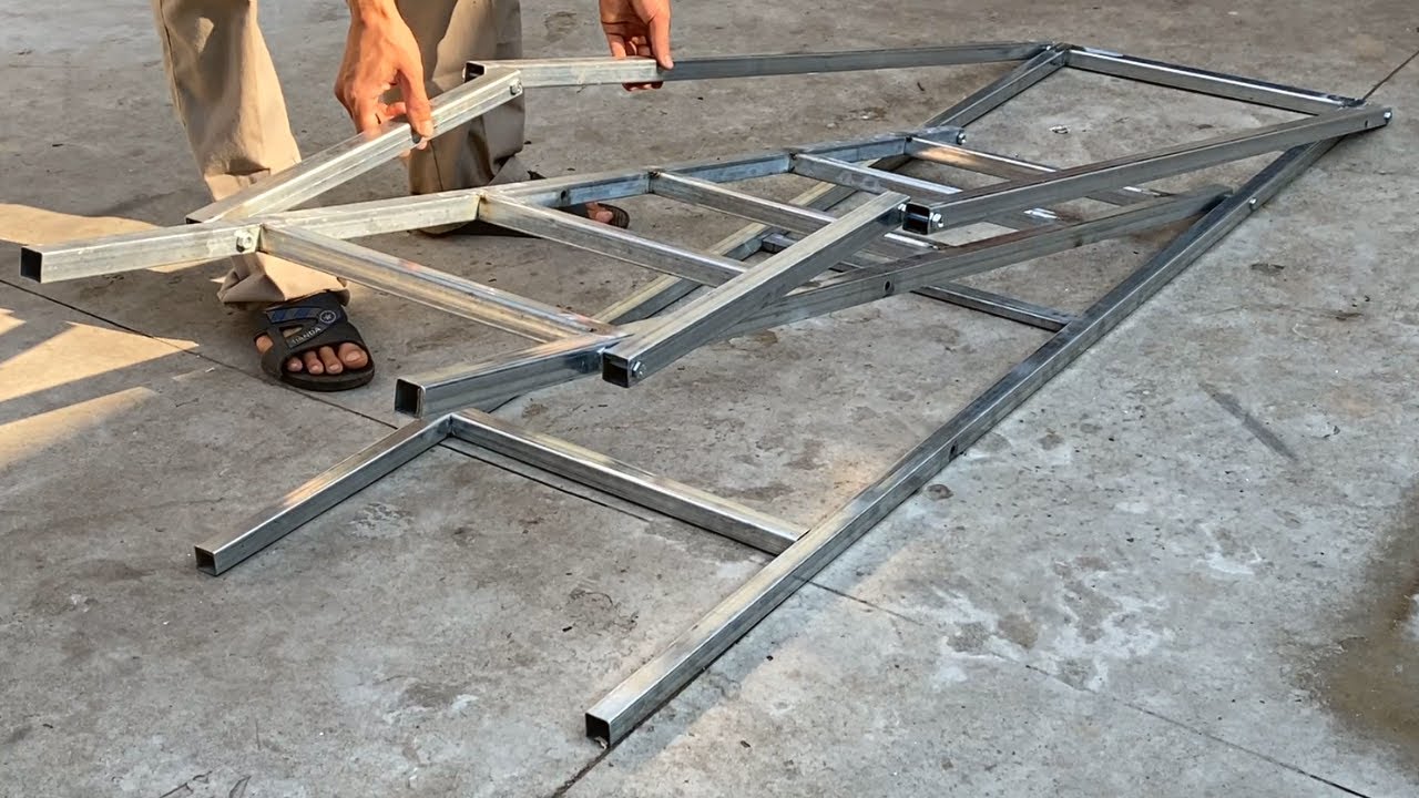 DIY - Great craftsman's ideas // How to make smart folding ladders // Smart folding metal utensils !