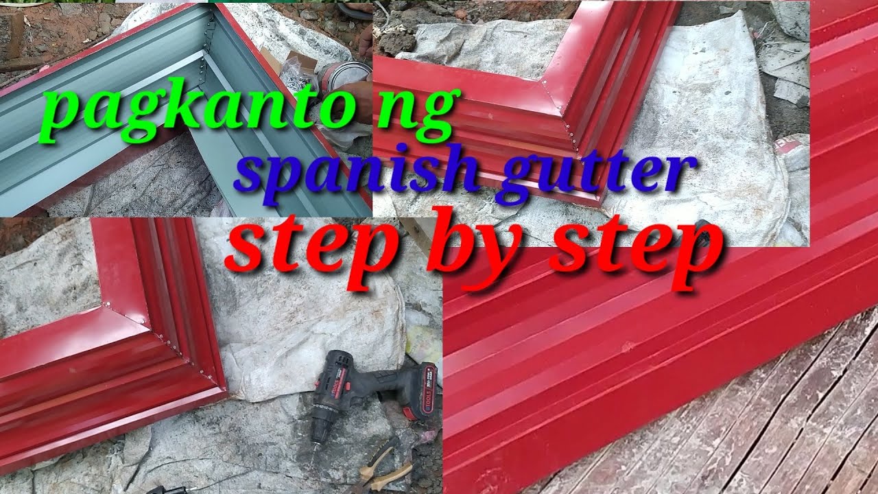 kung paano pagkanto ng spanish gutter step by step