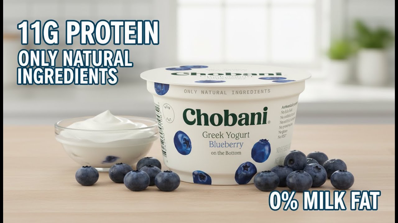 High‑Protein, Low‑Fat, Big Taste 🙌✨ Testing Chobani Blueberry Greek Yogurt