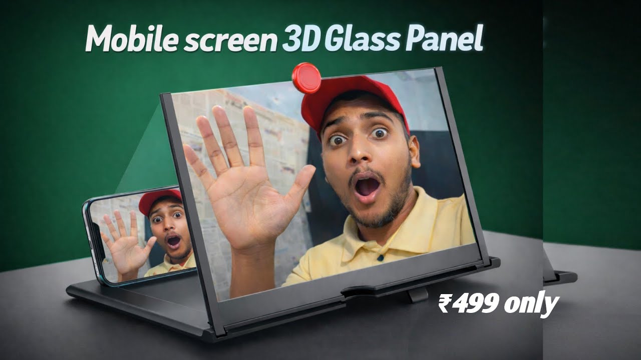 3D Mobile Screen Review | is This The Most premium 3d 4k Projector | 3d glass Pannel | #project 