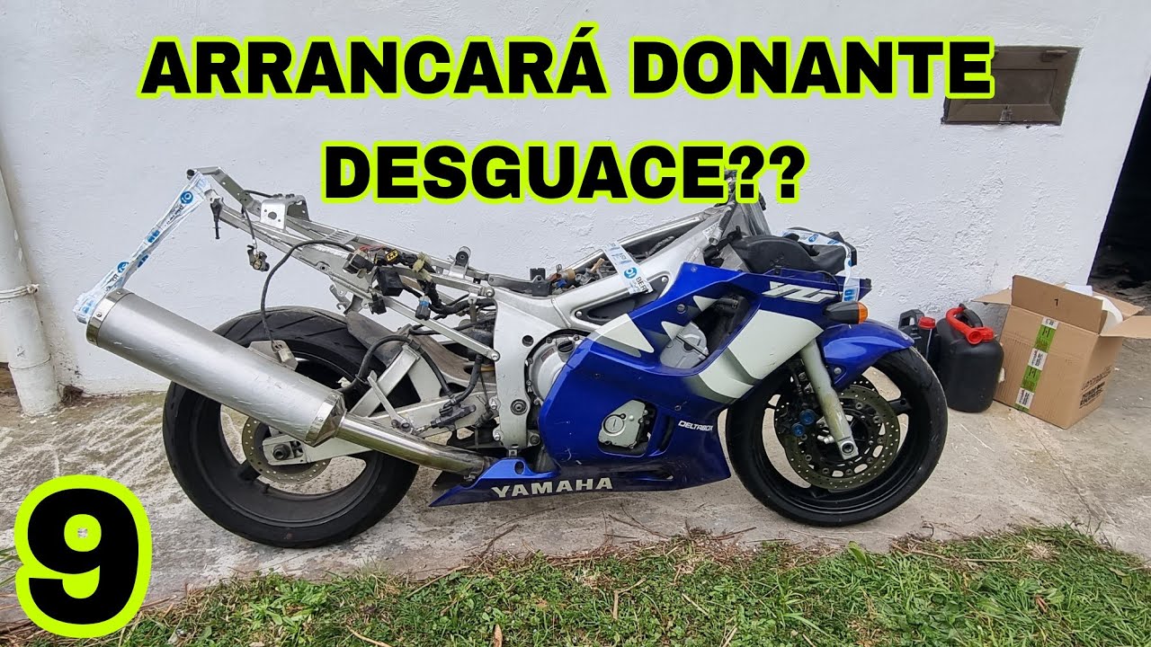 9 INTENTAR ARRANCAR MOTO YAMAHA R6 DONANTE ZOMBIE