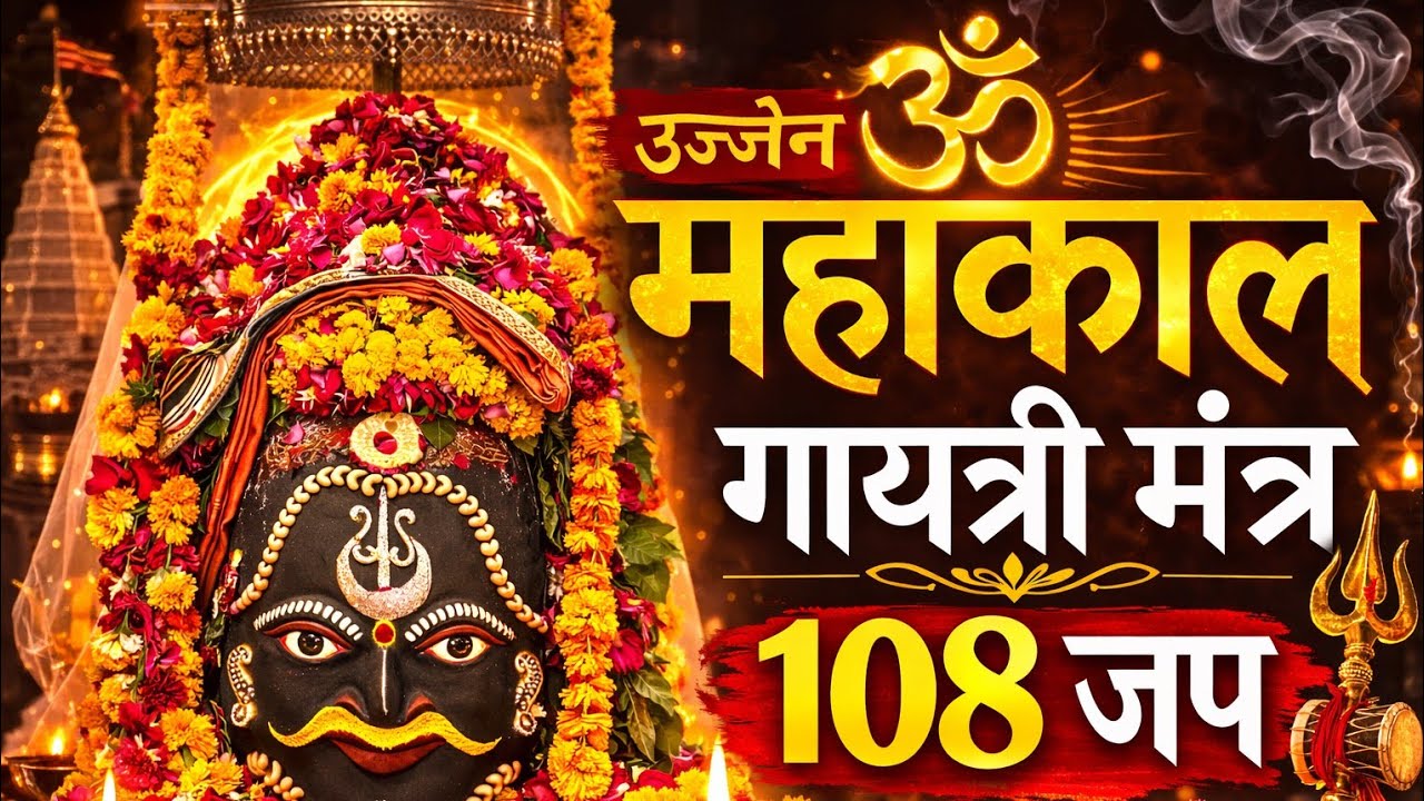 महाकाल गायत्री मंत्र 108 बार 🔱 Ujjain Mahakal Mantra | Remove Fear, Protection & Positive Energy
