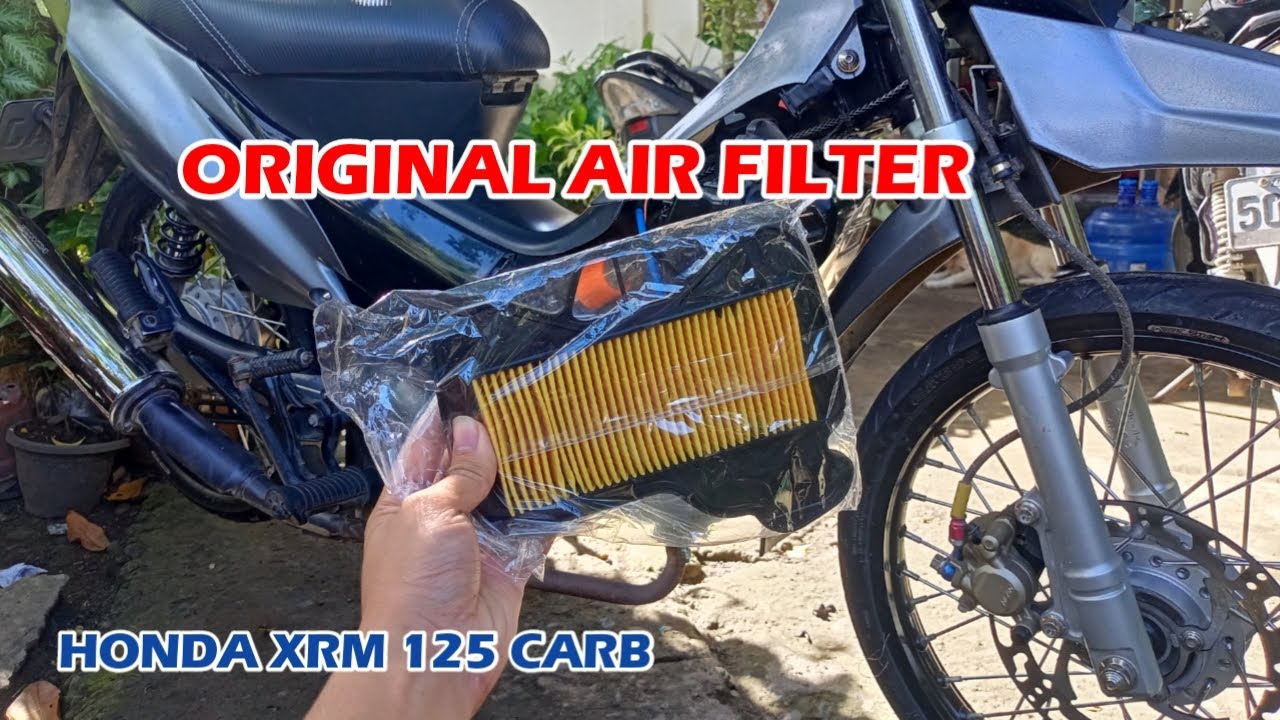 PAANO MAG PALIT NG AIR FILTER XRM 125 CARB TYPE  | MOTOSPYN