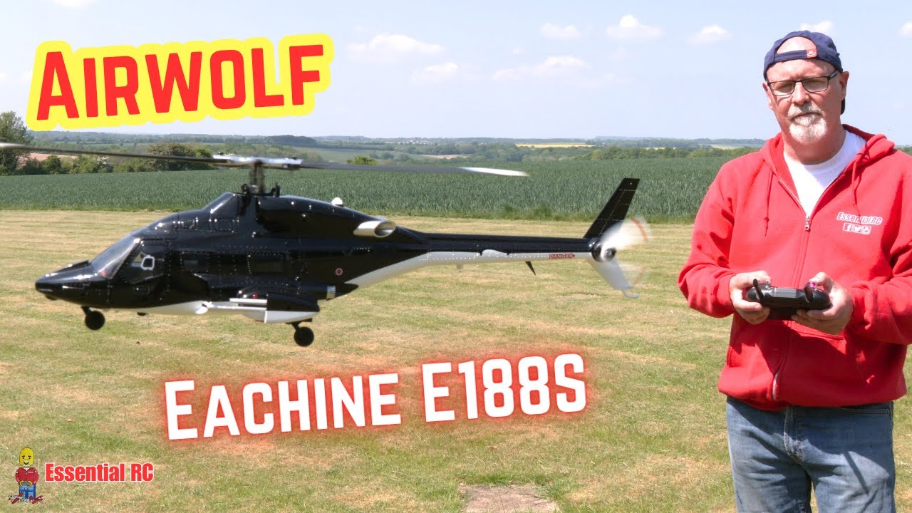 FLIGHT TEST ! Eachine E188S Airwolf 1/34 Scale RC Helicopter with GPS Positioning