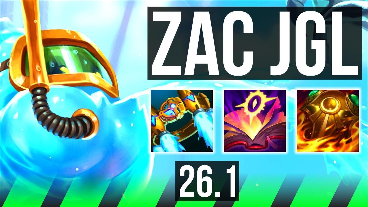 ZAC vs AMBESSA (JGL) | Good KDA: 13/1/10 | KR Master | 26.1