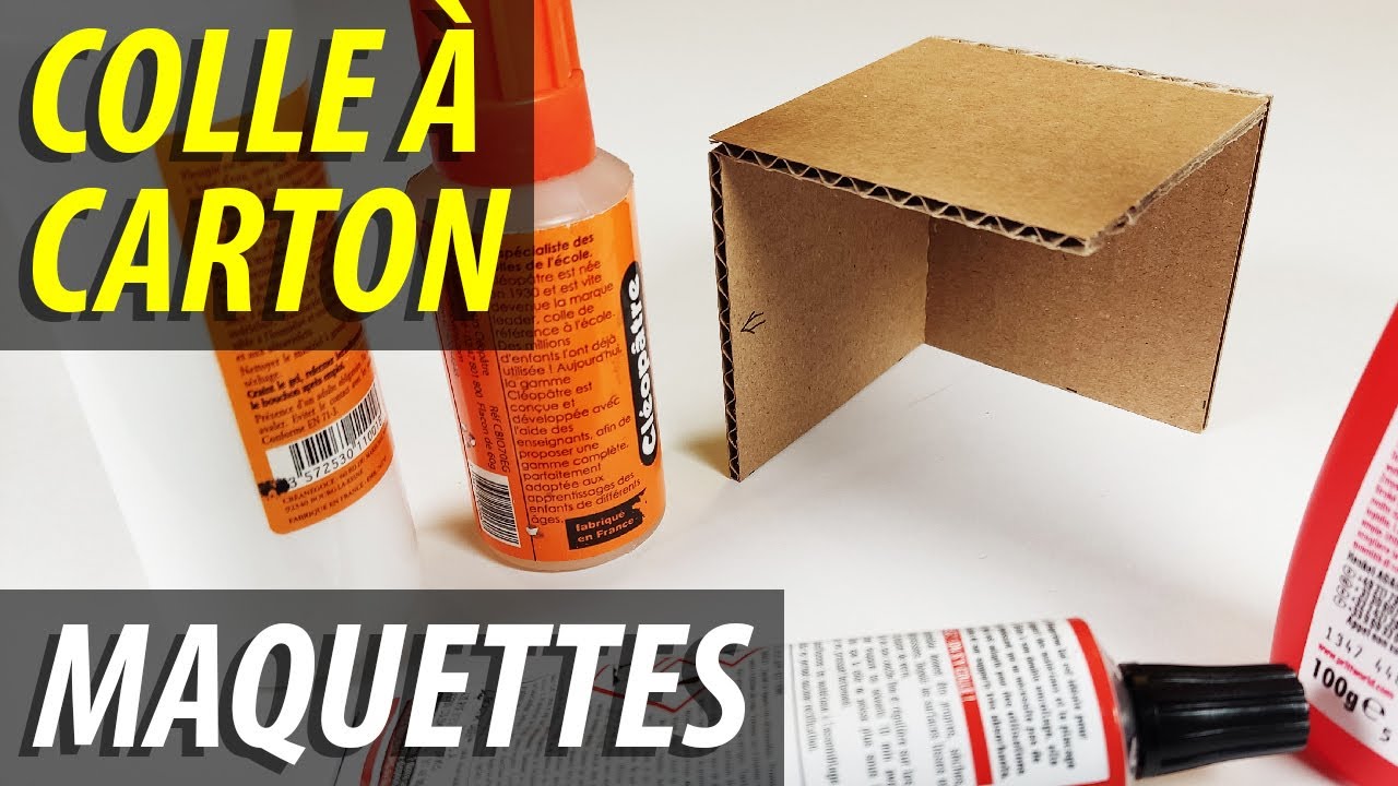 Avec quoi coller du carton ondulé rapidement test 5 colles pour faire une maquette en carton - 018