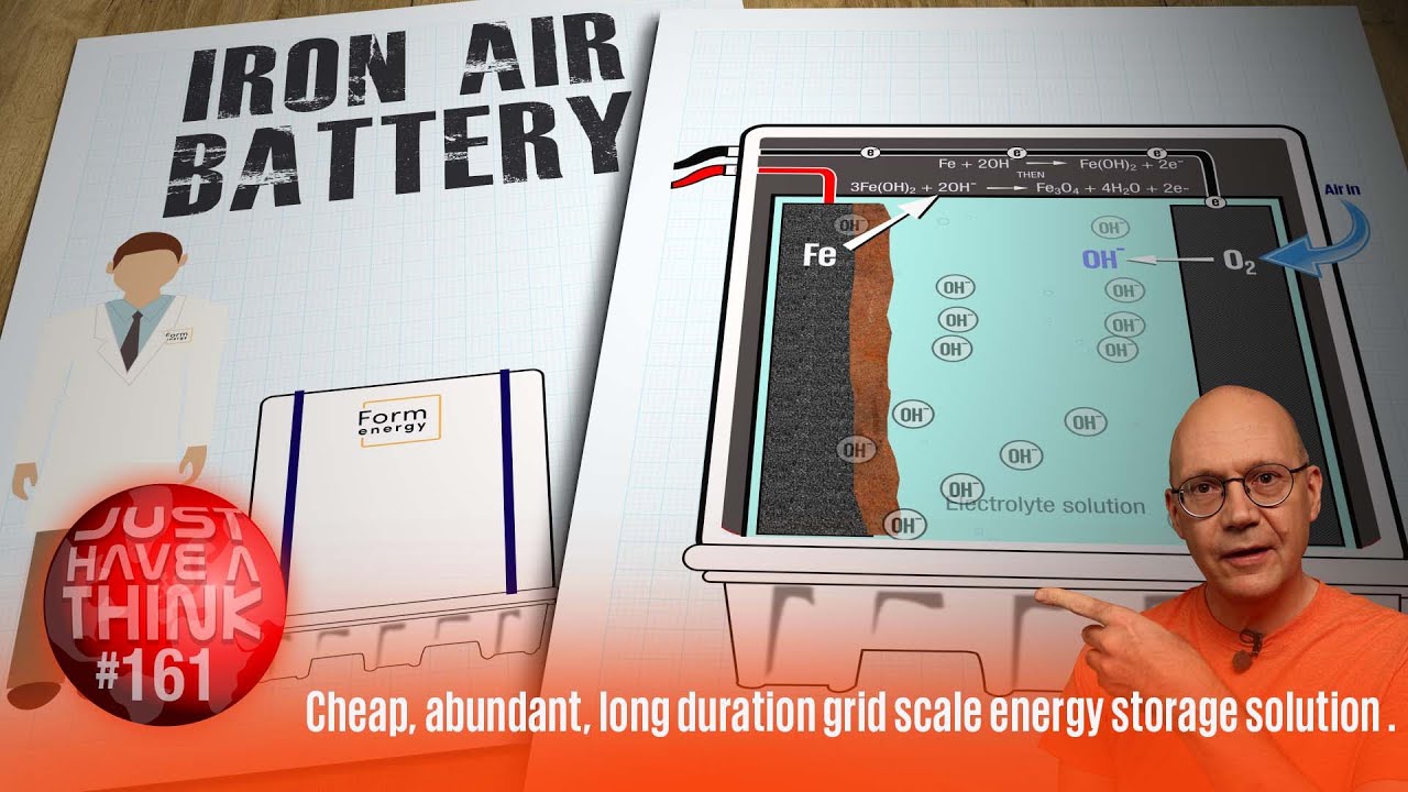 New Iron-Air Battery outperforms best Lithium Ion tech. Cheap. Abundant. Non-toxic & Carbon Free.