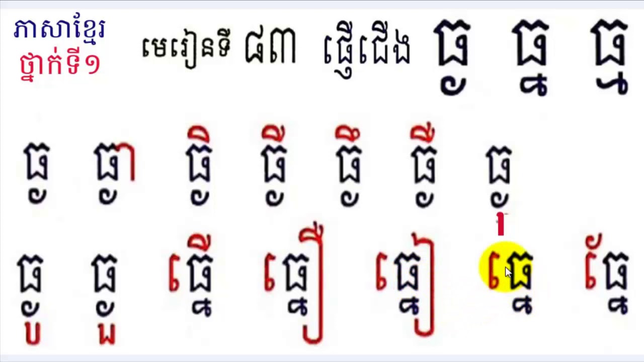 Learn Khmer​​ Language,#83,Grade1,រៀនភាសាខ្មែរ,ថ្នាក់ទី១,ធ្ង ធ្ម​ ធ្ន,មេរៀនទី៨២,study Khmer
