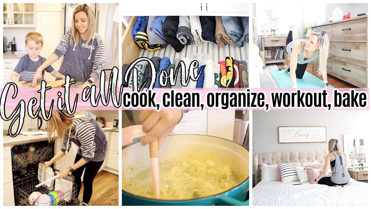 *NEW* GET IT ALL DONE #WithMe // CLEAN WITH ME, COOKI WITH ME + WORKOUT// TIFFANI BEASTON HOMEMAKING