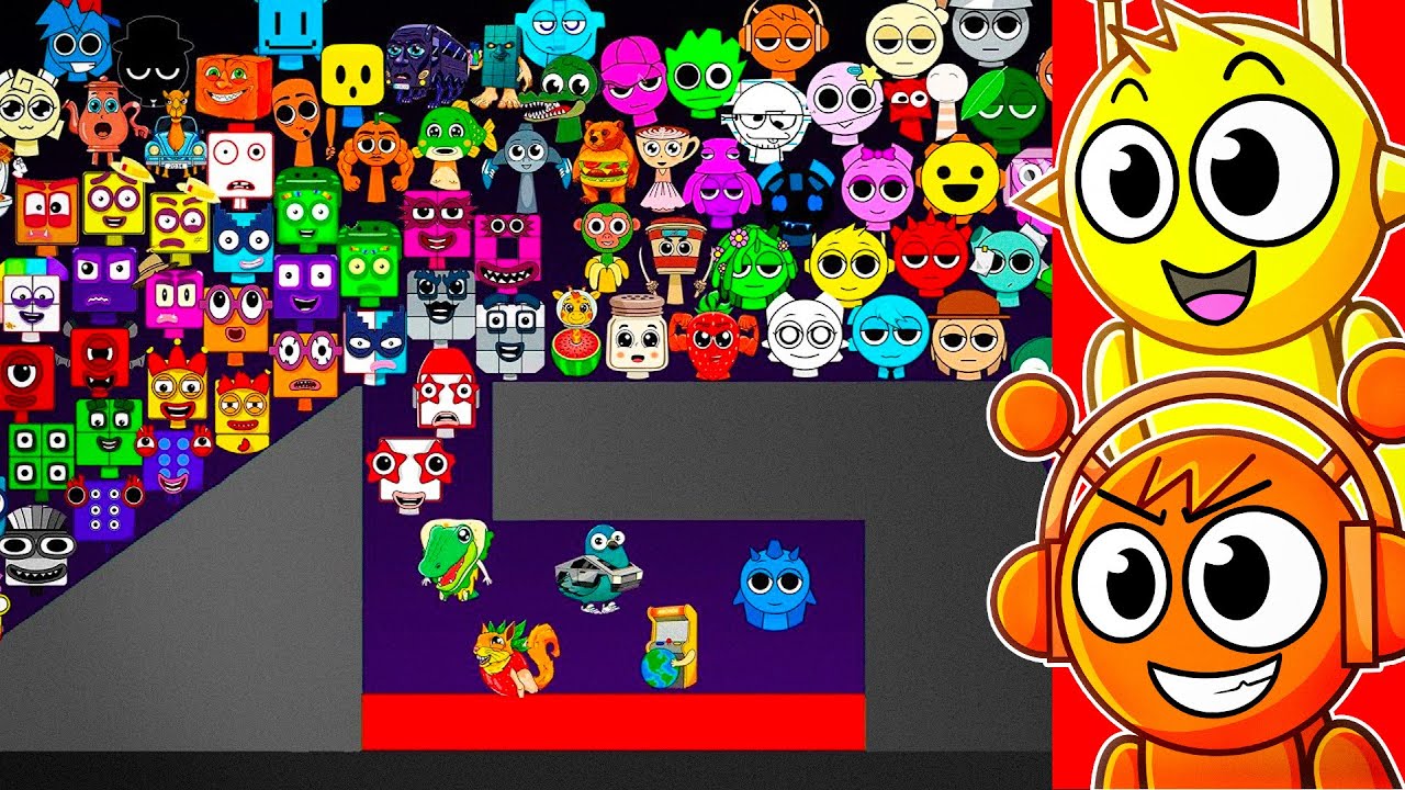 Reacting to ULTIMATE 100 MARBLE RACE!!! (Sprunki VS Italian Brainrot VS Numberblocks)