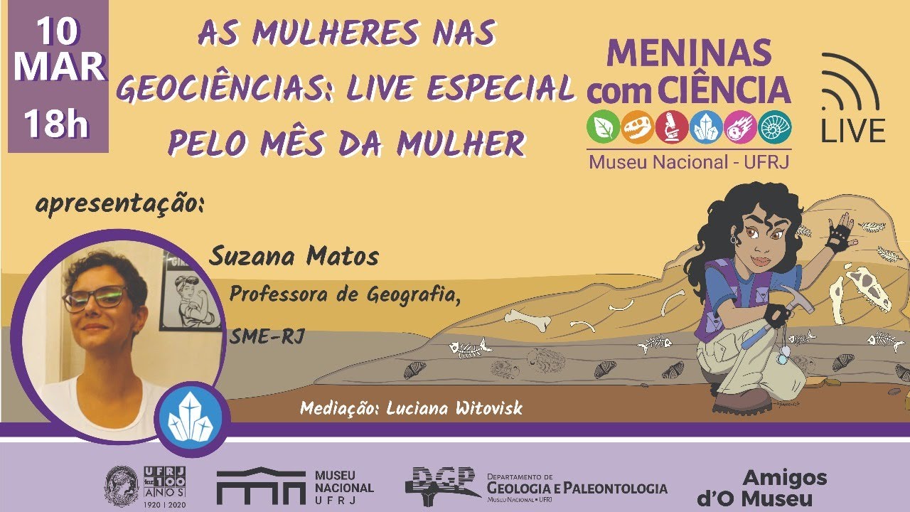 As Mulheres nas Geociências: Live especial pelo mês da mulher