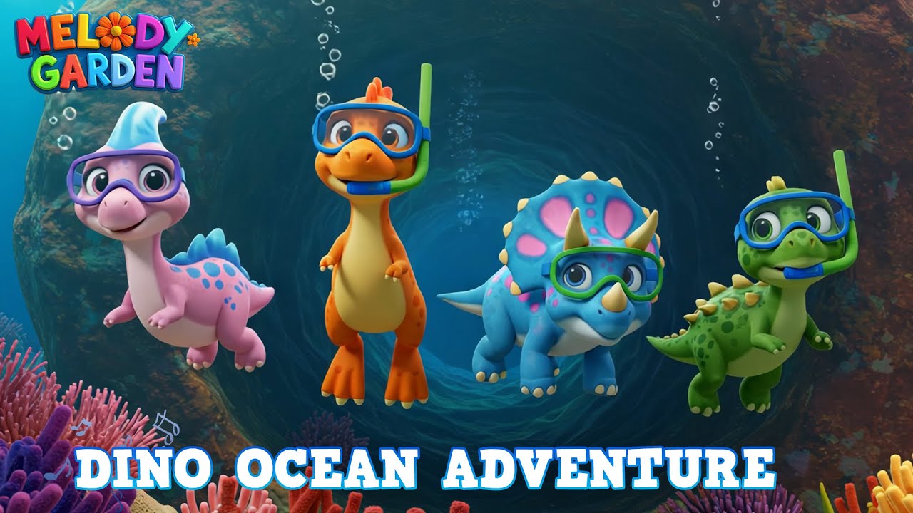Dino Ocean Adventure - Nursery Rhymes & Kids Songs - Melody Garden