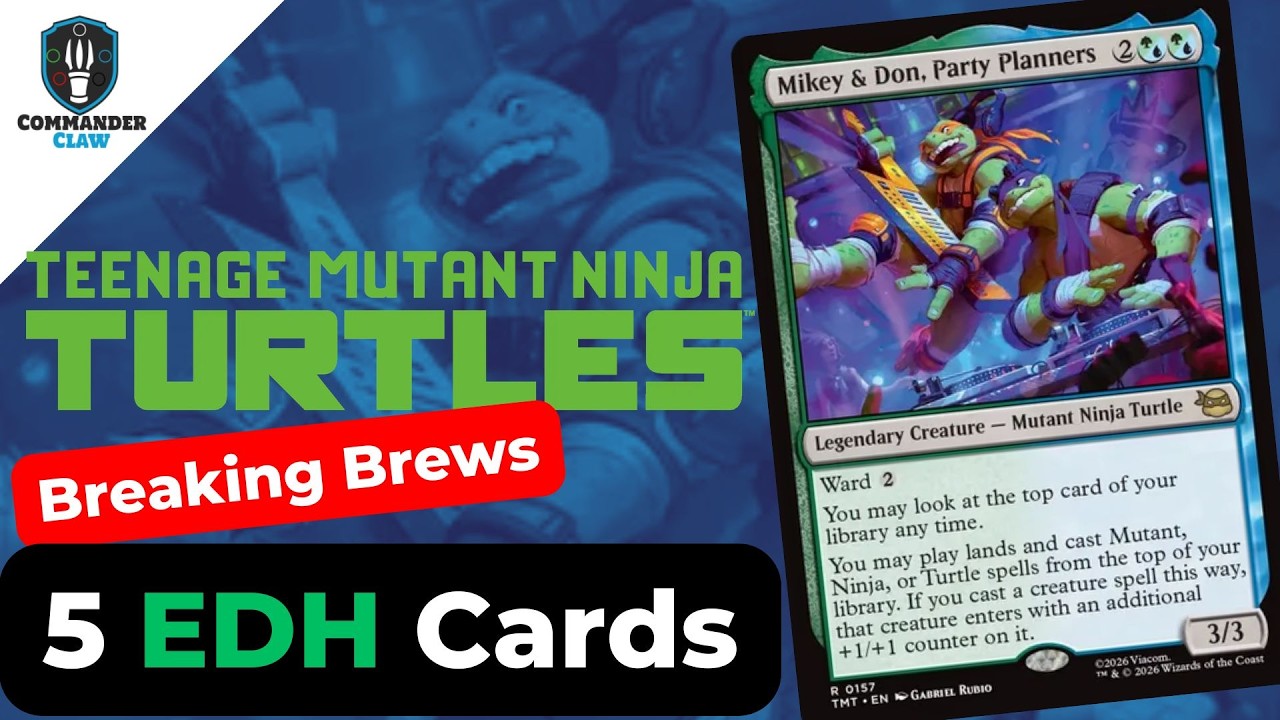 Добавьте это: 5 открыток для Майки и Дона, организаторов вечеринок | #TMNT #MTG | Breaking Brews