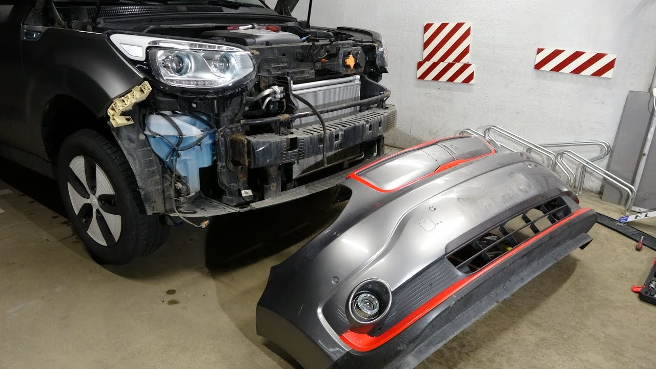Hvordan demontere frontfanger p&aring; KIA Soul EV 2016 27 kWh