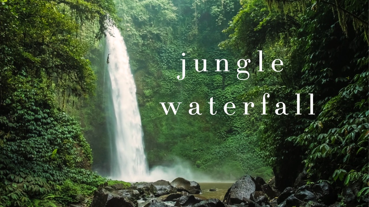 jungle waterfall • being there • 5 hours • 4k