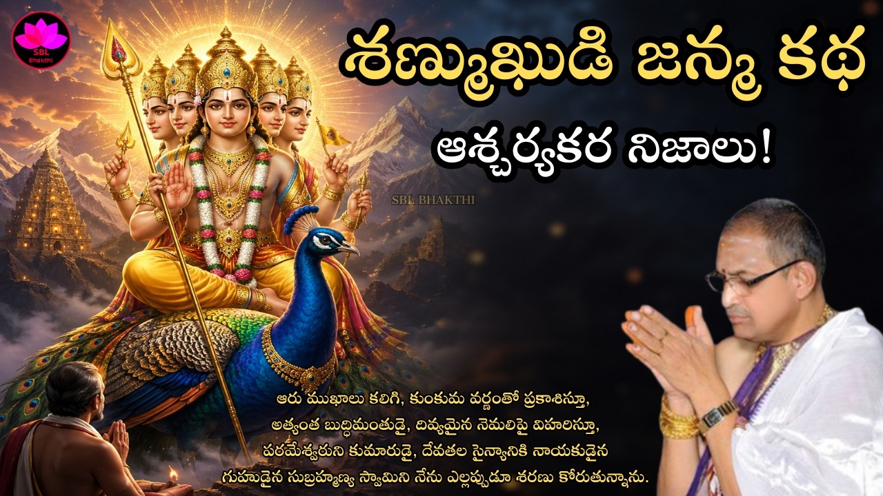 Shanmukothpatti by Chaganti || సుబ్రమణ్య జననం చాగంటి || Subramanya Utpatti Sri Chaganti