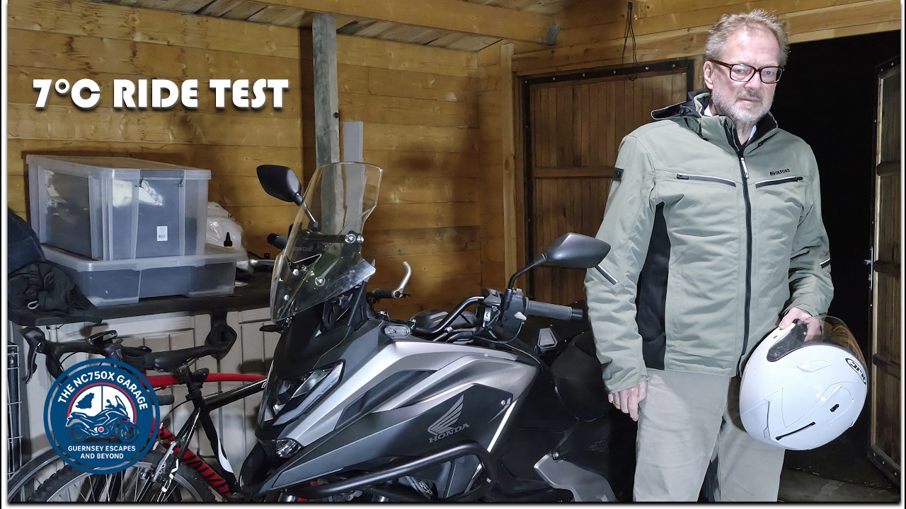 Тест куртки Oxford Mondial при 7°C | Вечерняя поездка на мотоцикле Honda NC750X в холодную погоду