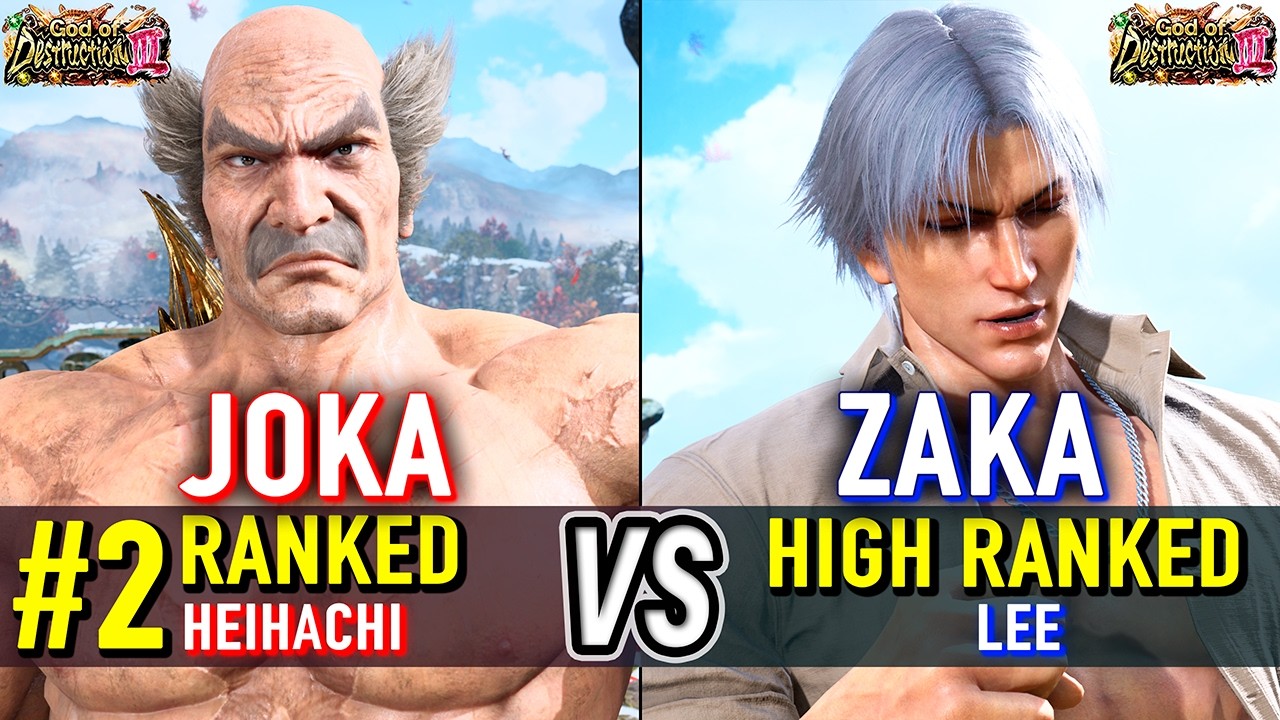T8 🔥 JOKA (#2 Ranked Heihachi) vs ZAKA (Lee) 🔥 Tekken 8 High Level Gameplay