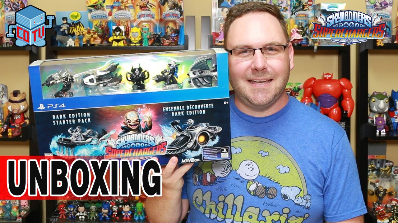 Skylanders SuperChargers Dark Edition Starter Pack Unboxing