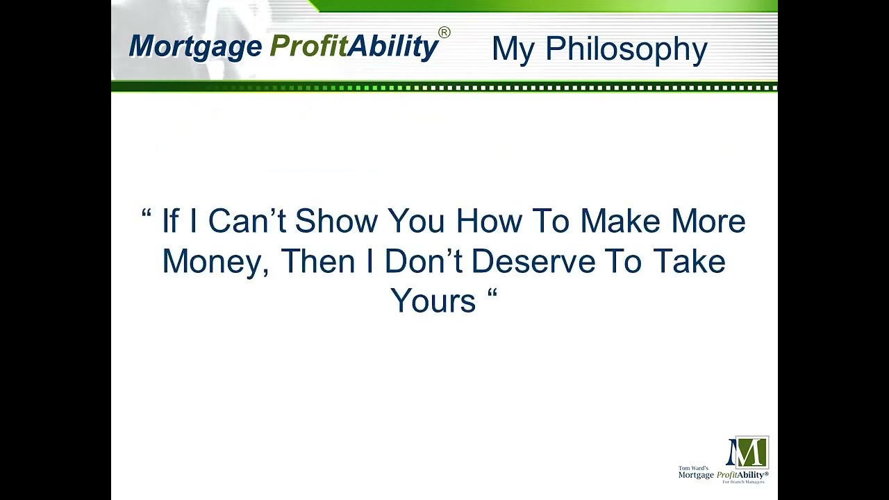 Mortgage Branch Manager ProfitAbility