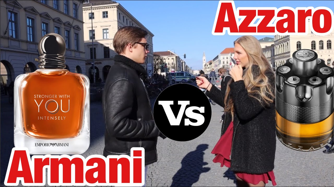Emporio Armani Stronger with you intensely vs Azzaro wanted by night edp | fragrance test