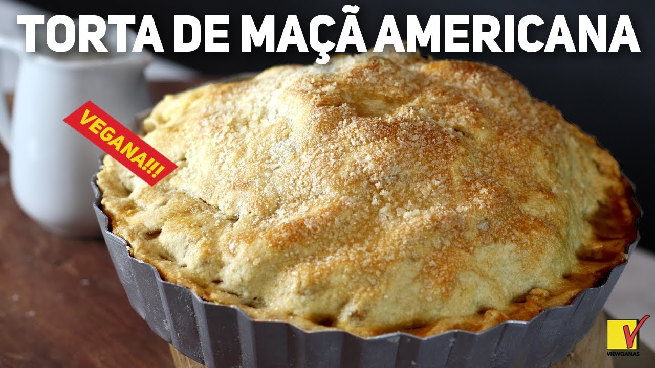 TORTA DE MAÇÃ AMERICANA | VEGANA | NATAL | VIEWGANAS