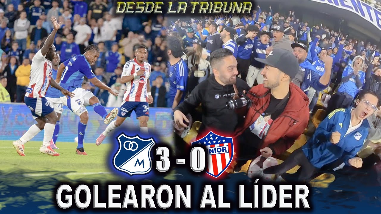 GOLEARON AL LÍDER DESDE LA TRIBUNA MILLONARIOS vs JUNIOR (3-0) Liga Colombiana 2025 - ll