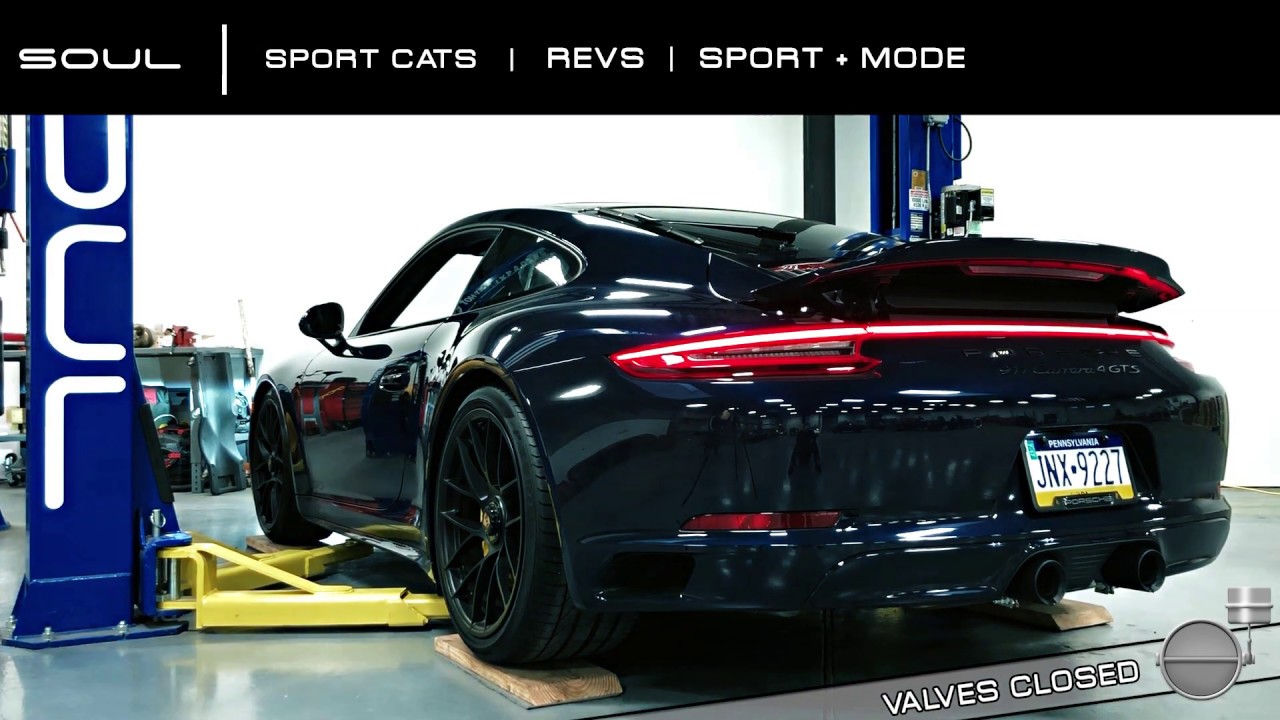 SOUL | 991.2 Carrera 4 GTS Comparison Stock VS Sport Catalytic Converters