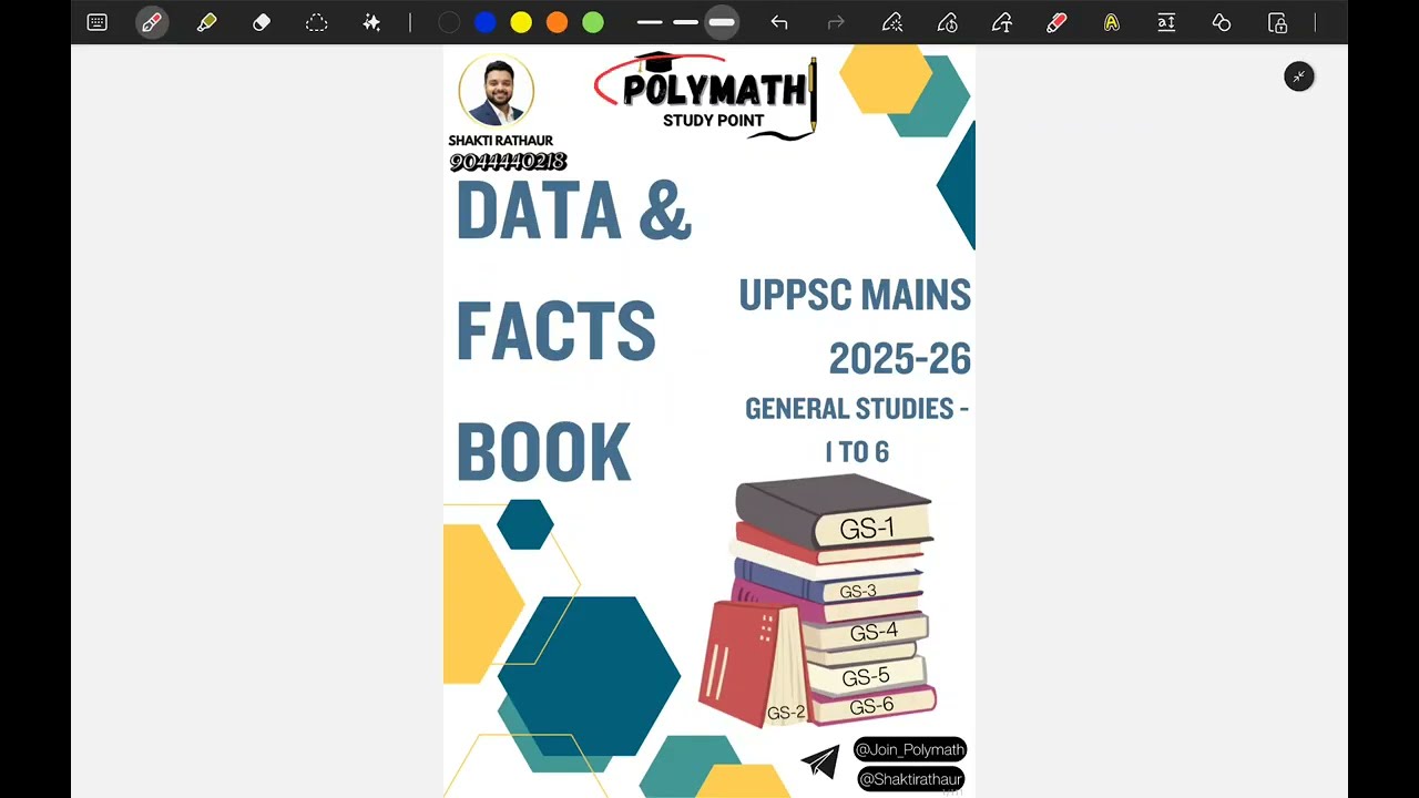 UPPCS 2025 || GS 5 - part 1|| Data and facts book by Polymath || PCS EXPRESS