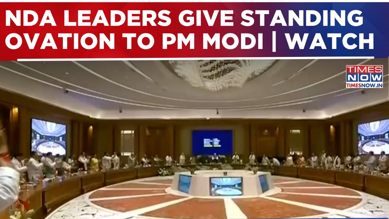 Show Of Unity: NDA Leaders Honour PM Modi With Standing Ovation After Historic Leadership Milestone