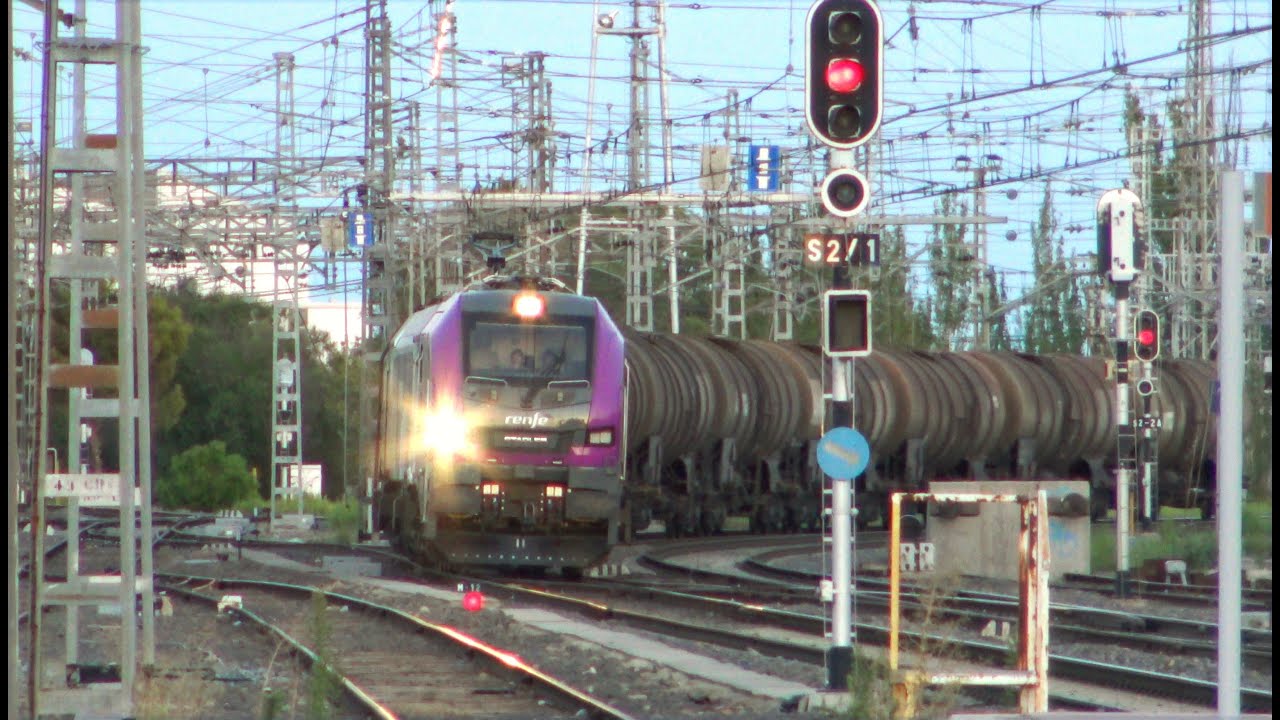 Trenes de Todo Tipo en Alcázar de San Juan. Renfe Mercancías Stadler Euro 6000. 269 Raxell Rail. 4K