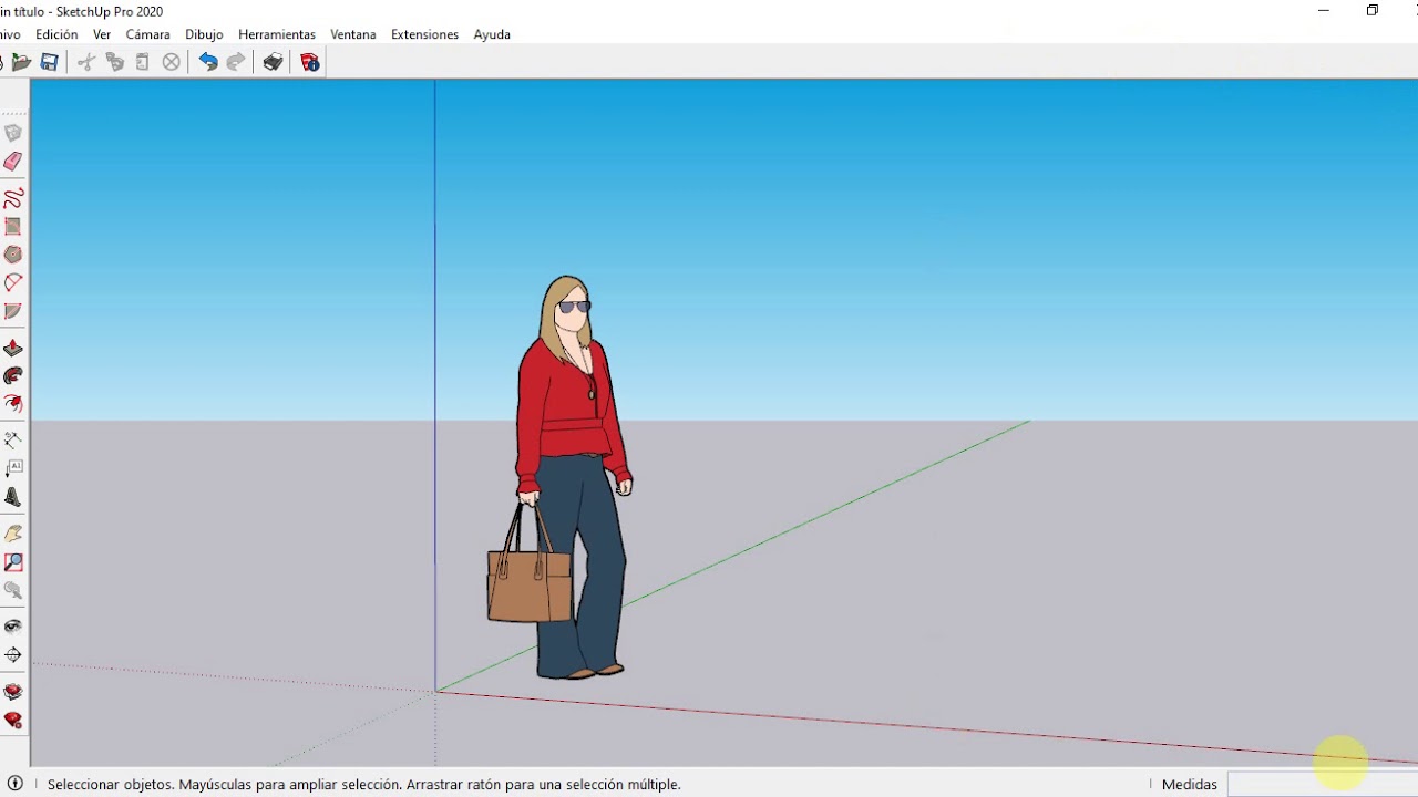 #2 SKETCHUP PRO | INTERFAZ Y USO DEL MOUSE _Curso Diseño de mueble en 3D