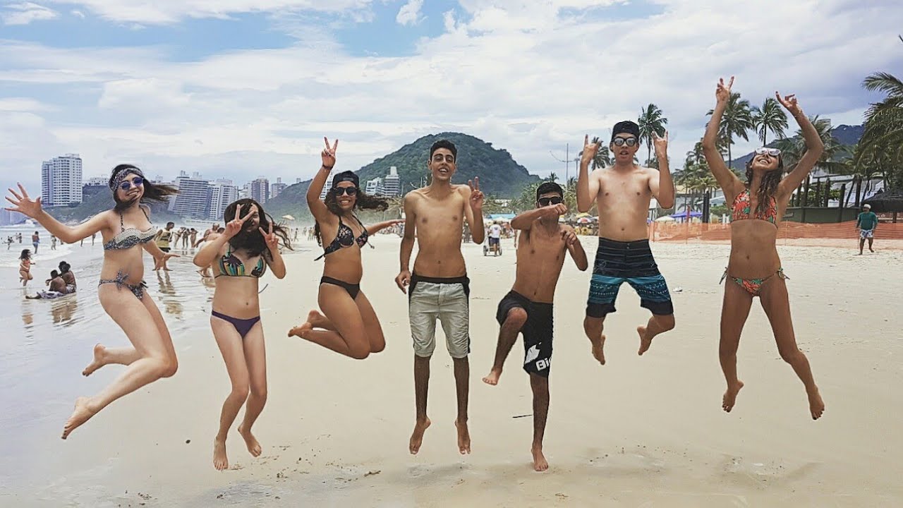 Invadimos a Praia da Enseada Guarujá-SP/ Daily-vlog