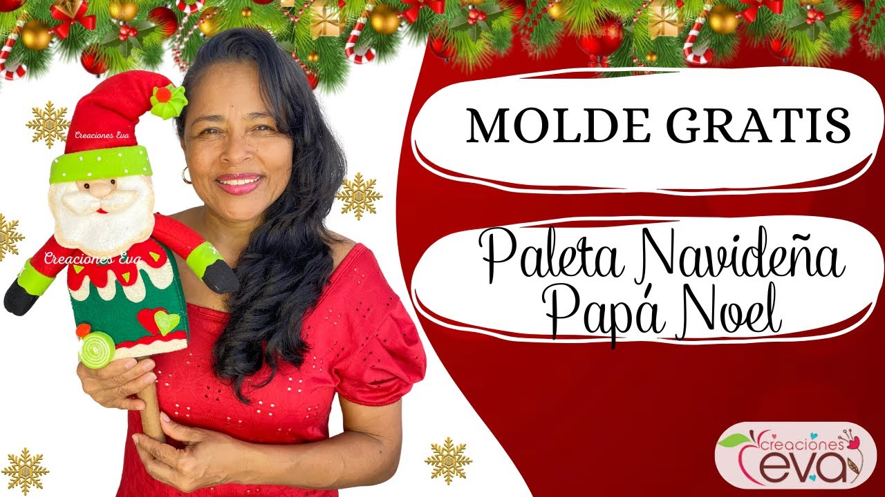 Adornos Navideños para el árbol 2024🎄🎉 con molde GRATIS😘🎄PAPA NOEL