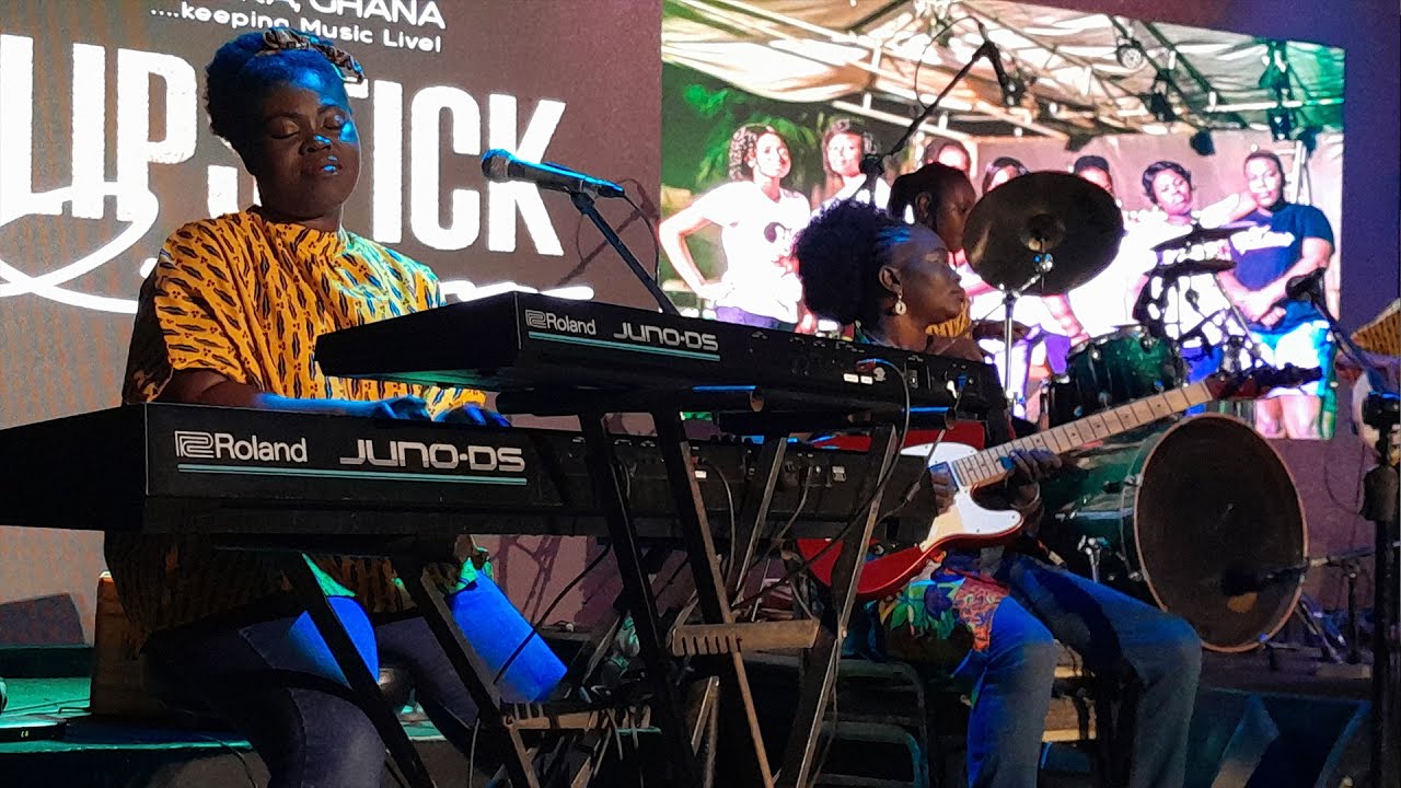 ENJOY POPULAR BLUES POP & COUNTRY SONGS FROM THE UNIMAGINABLE ALL-WOMEN BAND LIPSTICK QUEENS GHANA
