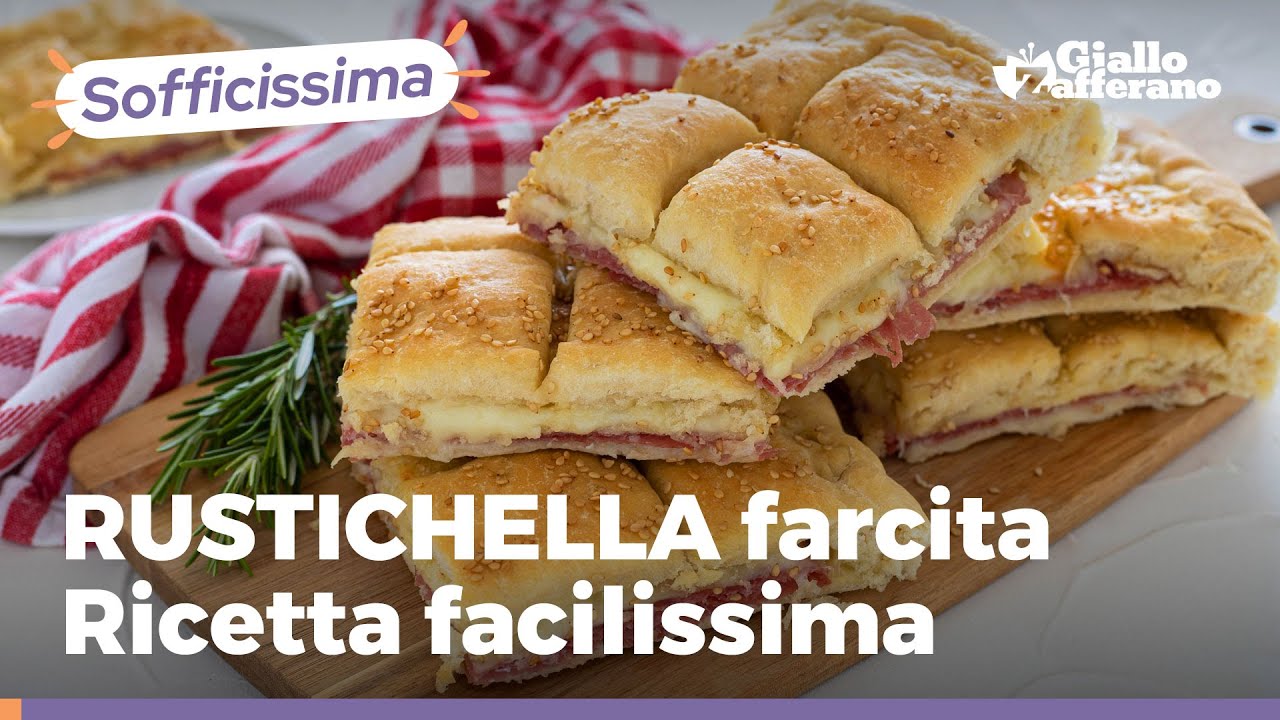 RUSTICHELLA veloce con salame e formaggio: FILANTE e facile da preparare!