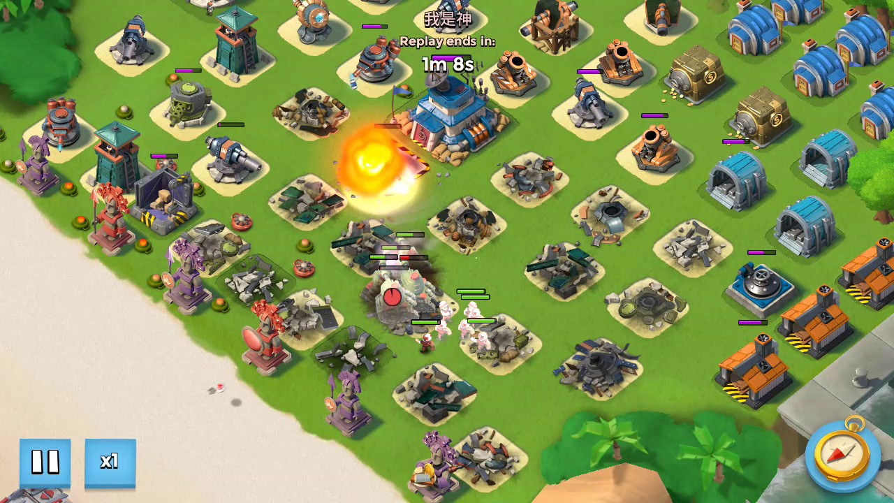 Defending against Tanks & Medics in Boom Beach (attack 2/2)