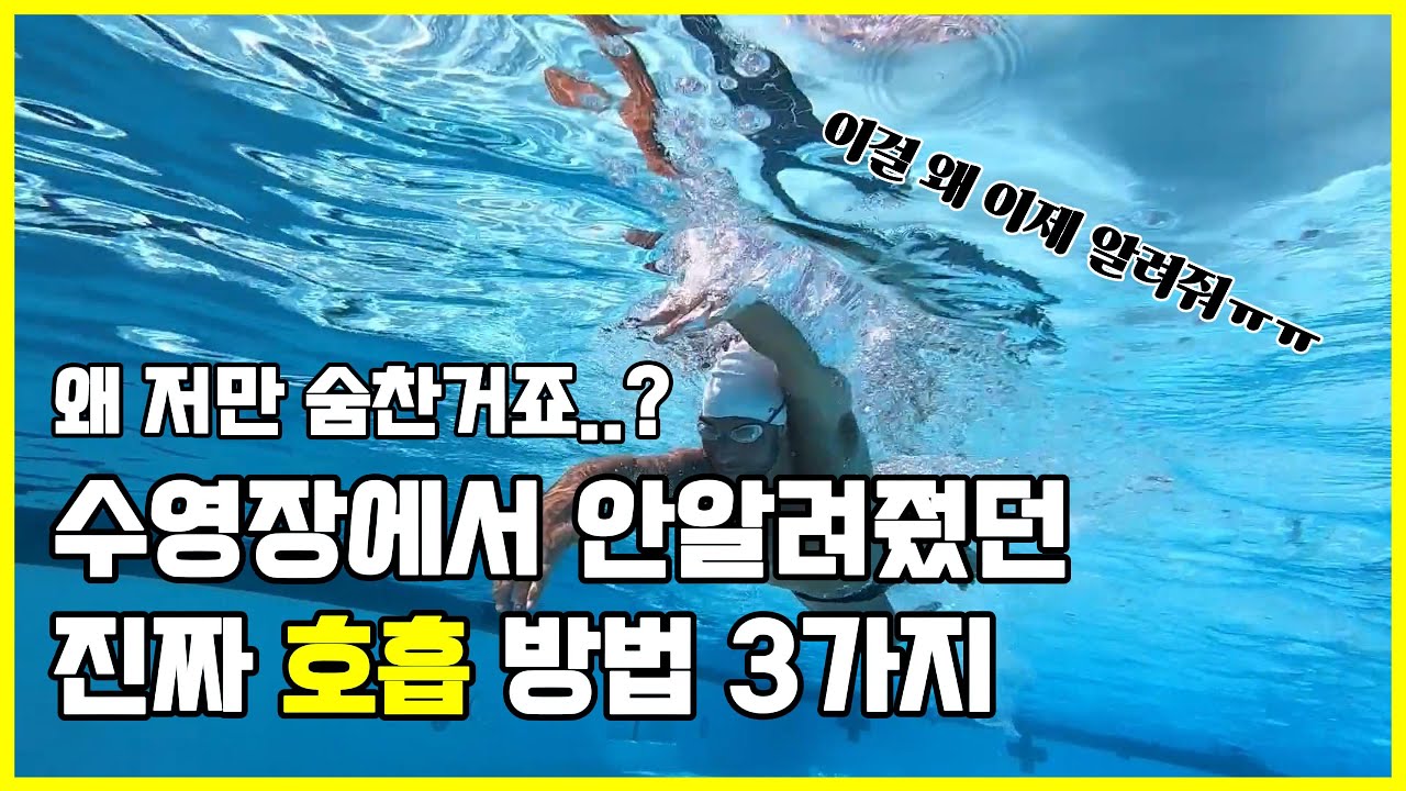 왜 나만 힘든거죠? 수영장에서 안알려줬던 진짜 '호흡'방법 3가지