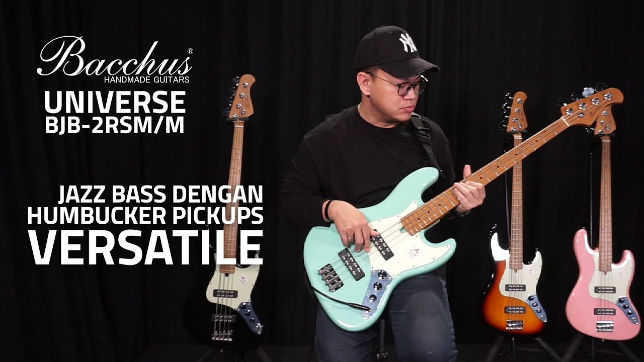 Bacchus Universe BJB-2RSM/M | Jazz Bass Body dengan Humbucker Pickups
