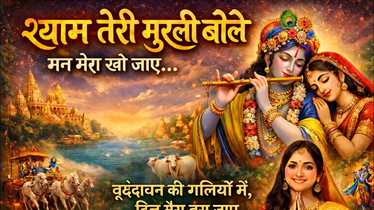 श्याम तेरी मुरली बोले | Radha Krishna Bhajan | Vrindavan Bhakti Song | AI Generated Bhajan